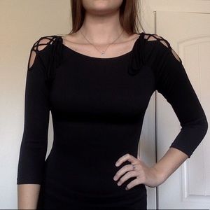 3/4 Sleeve Tie-up Shirt🖤